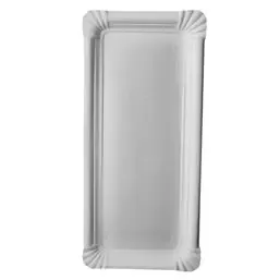 Cardboard Plates "Pure" 110 x 240mm White - Horecavoordeel.com