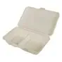 Menu Box  Sugarcane "Pure" 2-compt. 255 x 255 x 80mm - Horecavoordeel.com