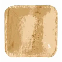 Trays made of Palm Leaf "Pure" Rectangular 40ml 80 x 80 x 20mm - Horecavoordeel.com