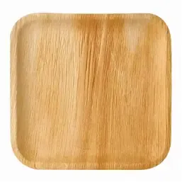 Plates made of Palmleaf "Pure" Rectangular 255 x 255 x 15mm - Horecavoordeel.com