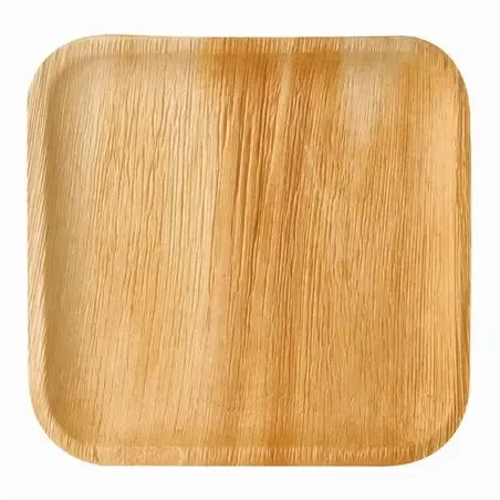 Plates made of Palmleaf "Pure" Rectangular 255 x 255 x 15mm - Horecavoordeel.com
