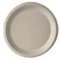 Plates made of Sugarcane "Pure" 1-compt. Ø 260 x 20mm Natural - Horecavoordeel.com