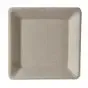 Plates made of Sugarcane "Pure" Rectangular 155 x 155mm Natural - Horecavoordeel.com
