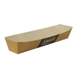 Snack Box A16N Cardboard "Good Food" 185 x 35 x 33mm  - Horecavoordeel.com
