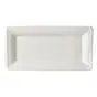 Plates made of Sugarcane "Pure" Rectangular 130 x 260mm White - Horecavoordeel.com