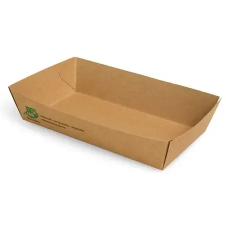 Snack Box A14 Cardboard  "100% FAIR" 155 x 85 x 35mm - Horecavoordeel.com