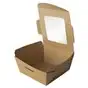 Salad Bowl 350ml Cardboard PLA "100% FAIR" 90 x 90 x 45mm  - Horecavoordeel.com
