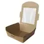 Salad Bowl 650ml Cardboard PLA "100% FAIR" 120 x 120 x 45mm  - Horecavoordeel.com