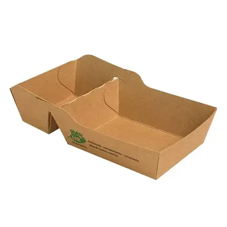 Snack Box A7+1 (A23) Cardboard "100% FAIR" 70 x 90 x 35mm - Horecavoordeel.com