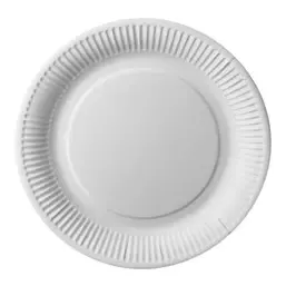 Cardboard Plates "Pure" Round Ø 260mm White - Horecavoordeel.com