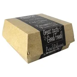 Hamburger Box Big Cardboard "Good Food" 155 x 155 x 90mm  - Horecavoordeel.com