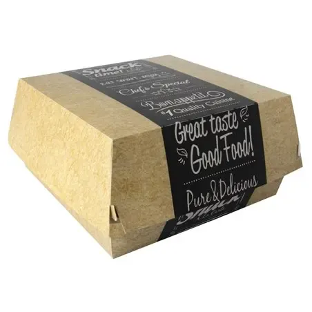 Hamburger Box Big Cardboard "Good Food" 155 x 155 x 90mm  - Horecavoordeel.com