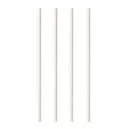 Paper Straws "Pure" Ø 6mm x 20cm White - Horecavoordeel.com