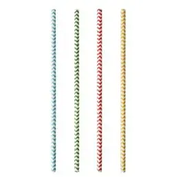 Paper Straws "Pure" Ø 6mm x 20cm Colour variables "Zig-Zag" - Horecavoordeel.com