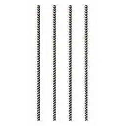 Paper Straws "Pure" Ø 6mm x 20cm Black White "Zig-Zag" - Horecavoordeel.com