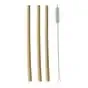 Drink Straws Bamboo "Pure" Ø 10mm x 23cm cleaningbrush included - Horecavoordeel.com
