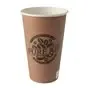 Drinking Cups Cardboard "Pure" 400ml Ø 90mm 13,9cm Brown "Pure Joy" - Horecavoordeel.com