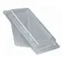Sandwichbox  PLA with Hinged Lid "Pure" Rectangular 70 x 100 x 178mm Transparent medium - Horecavoordeel.com
