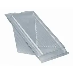 Sandwichbox  PLA with Hinged Lid "Pure" Rectangular 90 x 111 x 190mm Transparent large - Horecavoordeel.com
