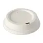 Dome Lids made of Sugarcane "Pure" Round Ø 90mm White - Horecavoordeel.com