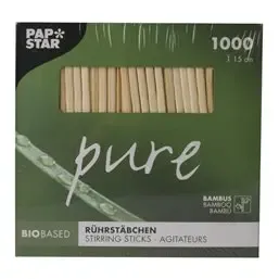 Stirring sticks made of Bamboo "Pure" 150 x 3mm - Horecavoordeel.com
