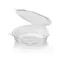 Ripboxx Meal tray 1100cc 1-Compartment PP Transparent With tear-off hinged lid