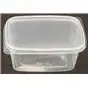 Salad trays - containers 108 Series Ribbed Rectangle PP Transparent 200cc 108/42