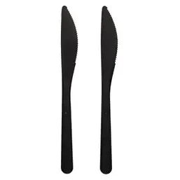 Knives Black "Bio PP" Extra Sturdy 185mm