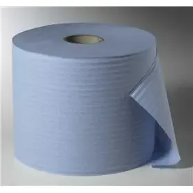 Cleaning Rolls Cleaning Sheets Blue 1000 Sheets 2-Layer Ø 290 x 380 x 220mm Core Ø 70mm -Horecavoordeel.com-