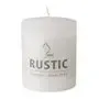 Cylinder Candles White "Rustic" Full Colored Ø 68 x 80mm -Horecavoordeel.com-