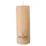 Cylinder Candles Cream "Rustic" Full Colored Ø 68 x 190mm -Horecavoordeel.com-