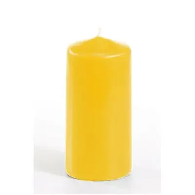 Pillar candles Golden yellow Ø 50 x 100mm -Horecavoordeel.com-
