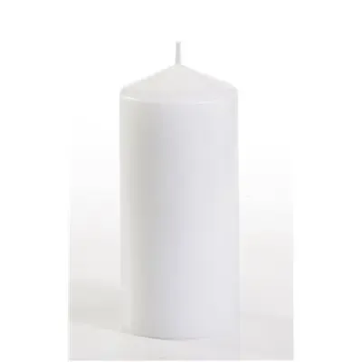 Pillar candles White Ø 60 x 130mm -Horecavoordeel.com-