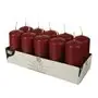 Pillar candles Bordeaux Ø 40 x 90mm -Horecavoordeel.com-