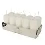 Pillar candles White Ø 40 x 90mm -Horecavoordeel.com-