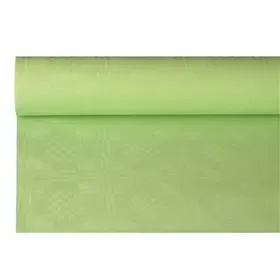 Tablecloth Paper Roll Pastel Green With Damask Print 8 x 1.2 meters -Horecavoordeel.com-
