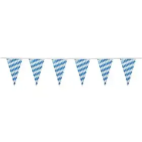 Pennant Garland Foil "Bavarian Blue" Water Resistant 4 Meters -Horecavoordeel.com-