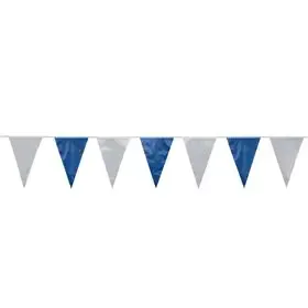 Pennant Garland Foil Blue White Water Resistant 10 Meters -Horecavoordeel.com-