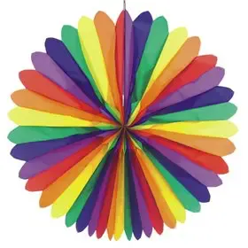 Decoration fan "Rainbow" Fire retardant Ø 1200mm -Horecavoordeel.com-