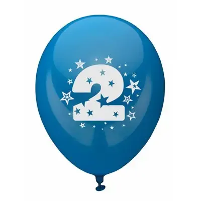 Balloons Number "1" Colors Assortment (Suitable for Helium) Ø 250mm -Horecavoordeel.com-
