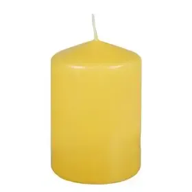 Pillar candles Light yellow Ø 69 x 100mm -Horecavoordeel.com-