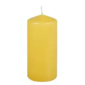 Pillar candles Light yellow Ø 69 x 150mm -Horecavoordeel.com-