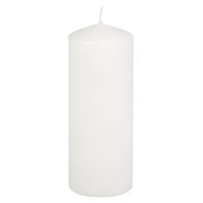 Pillar candles White Ø 69 x 180mm -Horecavoordeel.com-