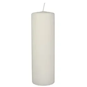 Pillar candles White Ø 80 x 250mm -Horecavoordeel.com-