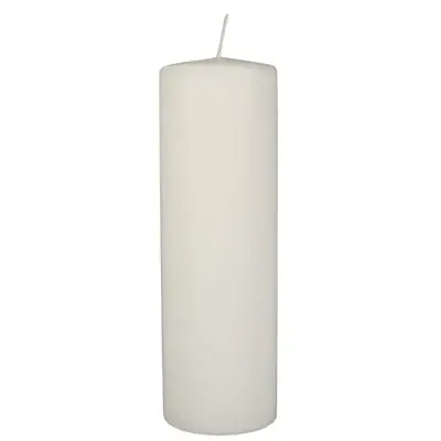 Pillar candles White Ø 80 x 250mm -Horecavoordeel.com-