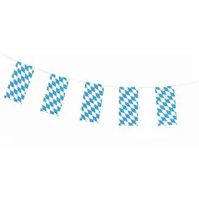 Flags Garland Paper "Bavarian Blue" Fire Retardant 10 meter -Horecavoordeel.com-