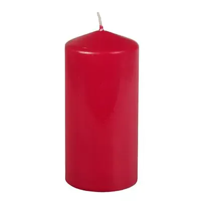 Pillar candles Ruby red Ø 69 x 150mm -Horecavoordeel.com-