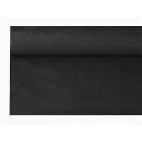 Tablecloth Paper Roll Black With Damask Print 8 m x 1.2 meters (Small package) -Horecavoordeel.com-