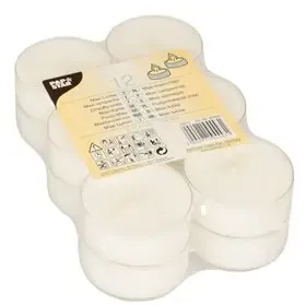 Tealights White Maxi Approx. 8 Burning Hours In Polycarbonate Housing Ø 575 x 26mm -Horecavoordeel.com-