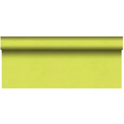 Tablecloth Roll Lime Green Of Pulp Viscose And Tissue Mix "ROYAL Collection Plus" 20 x 1.18 meter -Horecavoordeel.com-